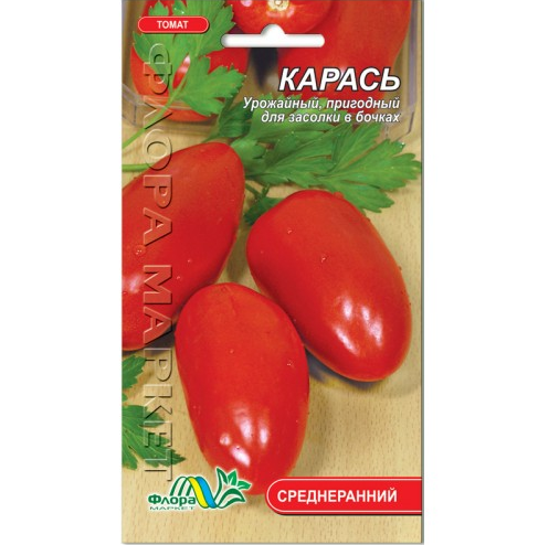 Семена Томат Карась красный среднеранний 0.1 г - Фото 1 Семена Томат Карась красный среднеранний 0.1 г - изображение 1