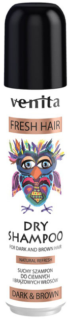 Szampon suchy Venita Fresh Hair Dry Shampoo Dark & Brown 75 ml (5902101519359) - obraz 1