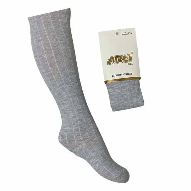 Дитячі колготки ARTI Kids колір сірий, вік 3-4 роки, зріст 93-105 см (300249) - Фото 3 Дитячі колготки ARTI Kids колір сірий, вік 3-4 роки, зріст 93-105 см (300249) - изображение 3