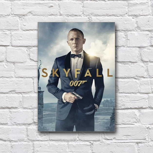 Дерев’яний постер фільму «007: Координати Скайфолл» 210х297 мм - Фото 1 Дерев’яний постер фільму «007: Координати Скайфолл» 210х297 мм - зображення 1