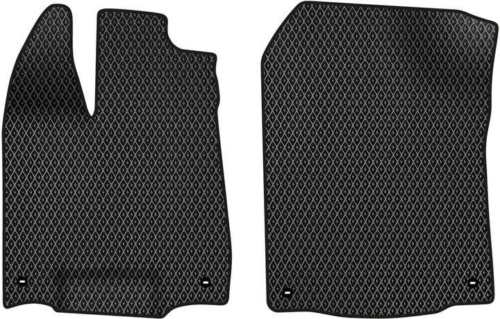 Акція на EVA килимки EVAtech в салон авто передні для Honda Pilot 8 seats 2015-2022 3 покоління SUV USA 2 шт Black від Rozetka