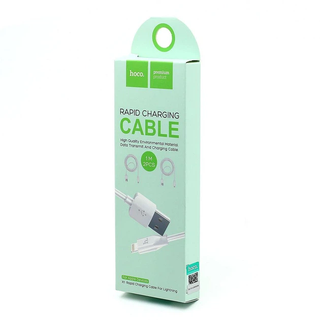 Кабель Lightning USB Hoco X1 2pcs |1M| 4757381 - Фото 2 Кабель Lightning USB Hoco X1 2pcs |1M| 4757381 - изображение 2