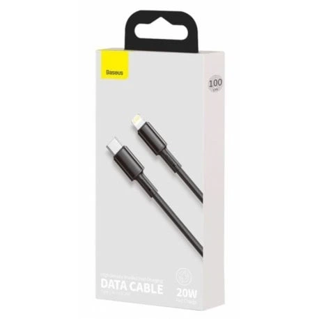 Кабель Baseus High Density Braided Type-C to Lightning PD 20W (1m) Black (CATLGD-01) - зображення 5