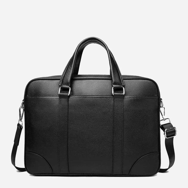 Сумка-портфель мужская кожаная Tiding Bag A25-9904A Черная - Фото 5 Сумка-портфель мужская кожаная Tiding Bag A25-9904A Черная - изображение 5