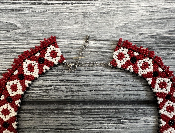 Колье-силянка из бисера HatynkaUA Necklace ожерелье ручной работы в этническом стиле к вышиванке (SUN999_50) - Фото 2 Колье-силянка из бисера HatynkaUA Necklace ожерелье ручной работы в этническом стиле к вышиванке (SUN999_50) - изображение 2