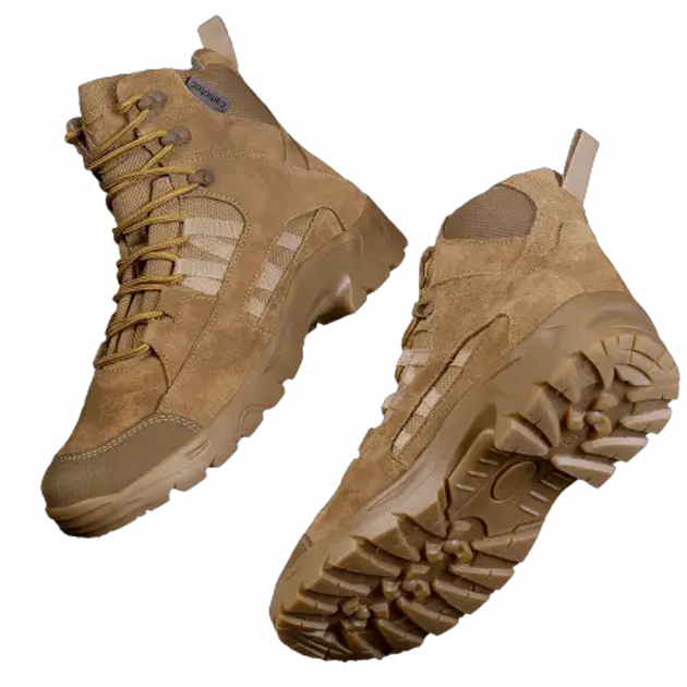 Чоловічі демісезонні черевики Oplot Койот 45 Kali AI560 з натурального зносостійкого нубуку покриті гідрофобним просоченням дихаюча мембранна підкладка - зображення 1