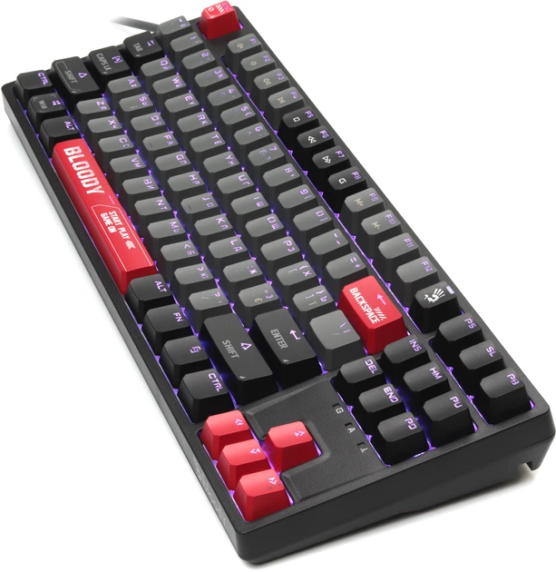 Клавиатура проводная A4Tech Bloody S87 Bloody BLMS USB Energy Red