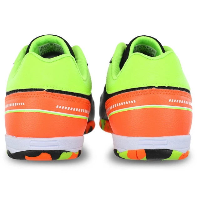 Обувь для футзала мужская Maraton 230506-1 размер 45 Black-Green-Orange - Фото 6 Обувь для футзала мужская Maraton 230506-1 размер 45 Black-Green-Orange - изображение 6