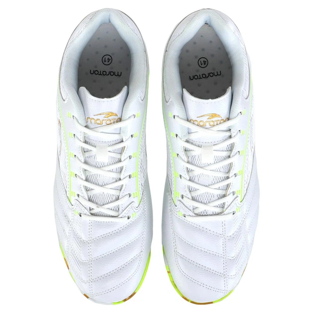 Обувь для футзала мужская Maraton 230602-1 размер 40 White-Neon Green - Фото 4 Обувь для футзала мужская Maraton 230602-1 размер 40 White-Neon Green - изображение 4