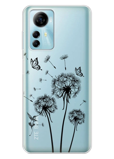 Прозрачный силиконовый чехол iSwag для ZTE Blade A72s с рисунком - Одуванчики (ISZBA72S51) - Фото 1 Прозрачный силиконовый чехол iSwag для ZTE Blade A72s с рисунком - Одуванчики (ISZBA72S51) - изображение 1