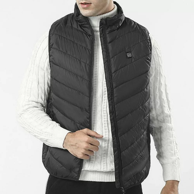 Мужской жилет с подогревом HeatFashion Electric Heating Vest Черный XL Kali KL481 три режима нагрева 30 40 50 градусов для туристических походов - Фото 3 Мужской жилет с подогревом HeatFashion Electric Heating Vest Черный XL Kali KL481 три режима нагрева 30 40 50 градусов для туристических походов - изображение 3