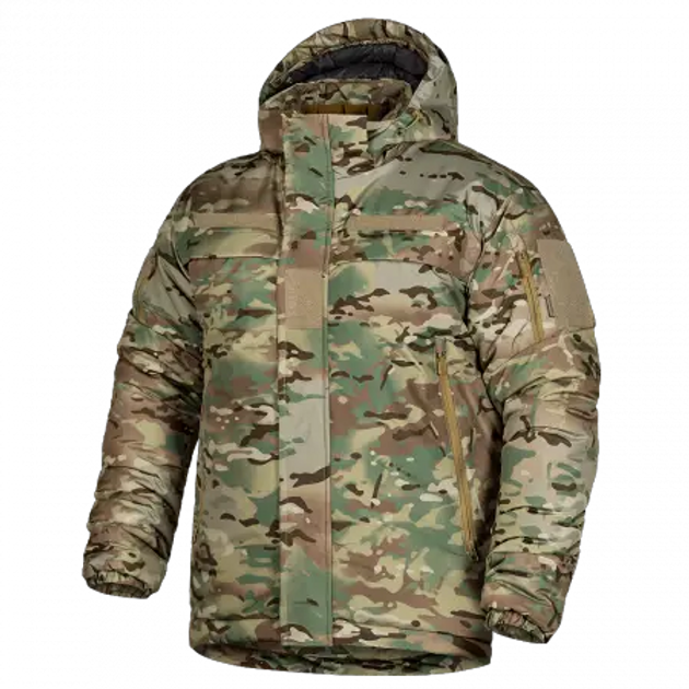 Зимняя мужская куртка с капюшоном Patrol System 3.0 Dewspo RS Мультикам 2XL Kali Rip-Stop – плащевая ткань с мембраной защита от ветра и осадков - изображение 2