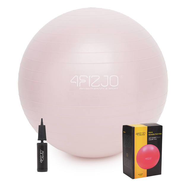 Мяч для фитнеса (фитбол) 4FIZJO 65 см Anti-Burst 4FJ0401 Pink – фото ...