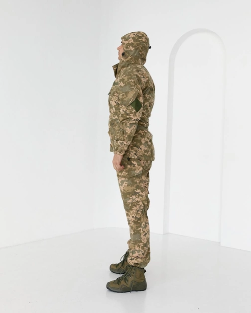 Костюм Горка Пиксель, комплект куртка с капюшоном и штаны, ткань рип-стоп водоотталкивающая 48/50 - изображение 2