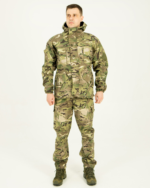 Костюм Горка камуфляжный Мультикам рипстоп, куртка с капюшоном 52/54 - изображение 1