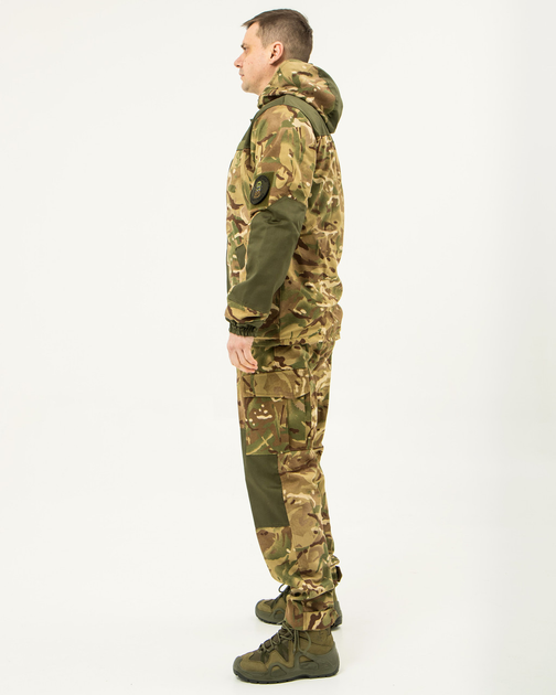 Костюм камуфляжный Горка мультикам демисезонный, ткань саржа, куртка на флисе 48 - изображение 2