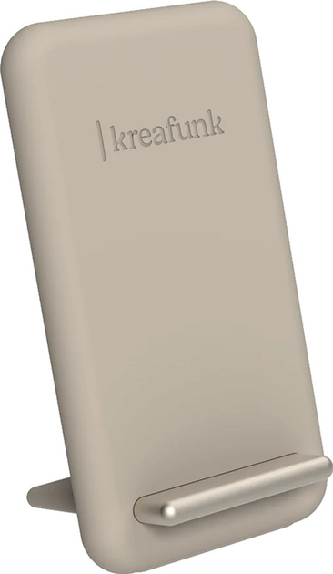 Бездротовий зарядний пристрій Kreafunk reCHARGE 15W Ivory Sand (KFKE109) - зображення 1