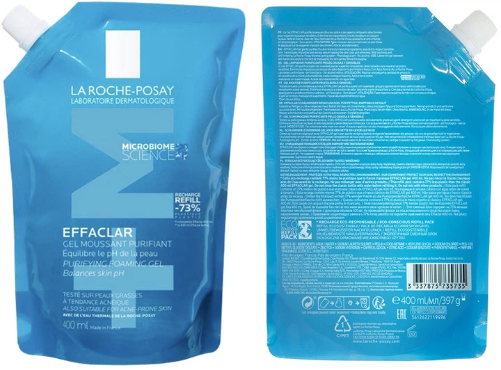 Гель-мус La Roche-Posay Effaclar+M Gel Moussant Refill 400 мл (3337875876407) - зображення 2