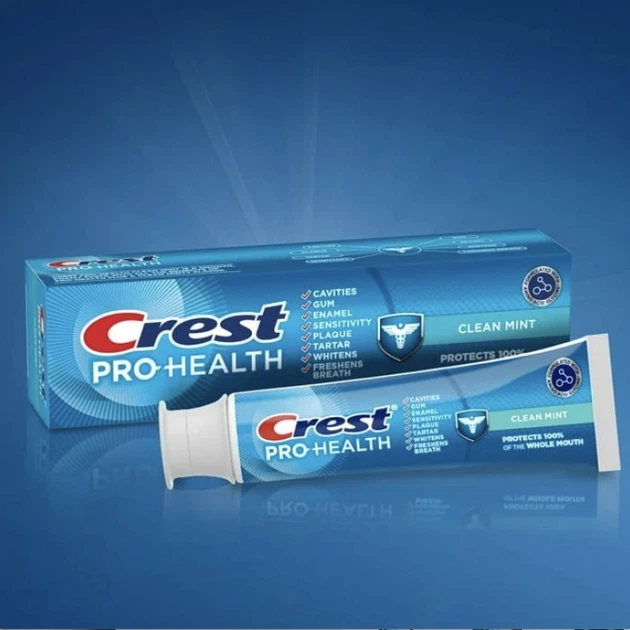 Зубна паста відбілювання та комплексне оздоровлення Crest Pro-Health Smooth Formula Toothpaste Clean Mint 121 г - зображення 2