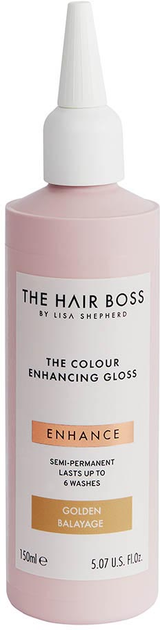 Освітлювач The Hair Boss The Colour Enhancing Gloss підкреслення теплого кольору волосся Golden Balayage 150 мл (5060427356734) - зображення 1