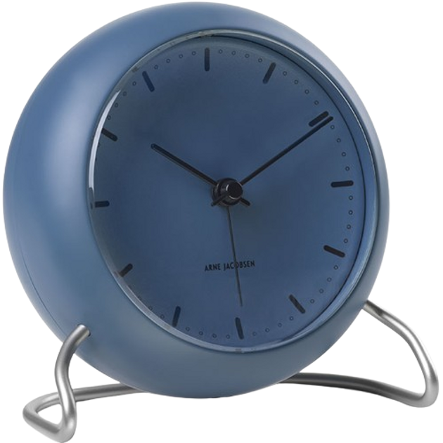 Zegar biurkowy Arne Jacobsen City Hall Blue (43691) - obraz 2