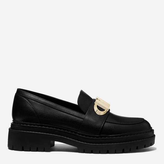 Loafersy skórzane damskie Michael Kors MKO40F2PKFP1L-001 36 Czarne (196238221956) - obraz 1