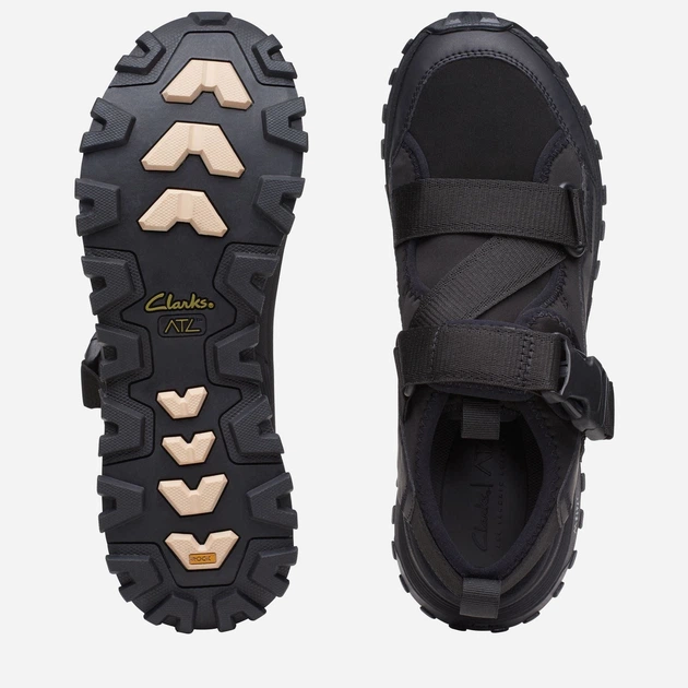 Sandały damskie z zakrytymi palcami Clarks CLA26170579 40 Czarne (5063090011597) - obraz 3