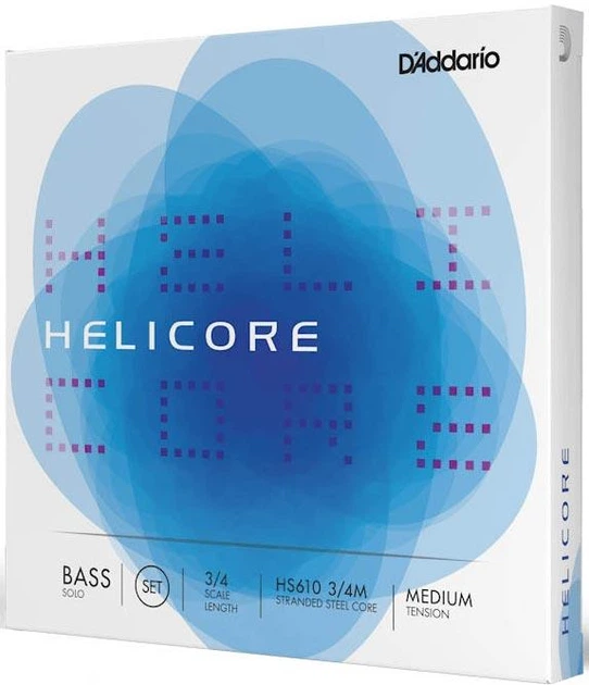 Струны для контрабаса D'Addario Helicore Solo Bass String Set 3/4 Scale Medium Tension - Фото 2 Струны для контрабаса D'Addario Helicore Solo Bass String Set 3/4 Scale Medium Tension - изображение 2
