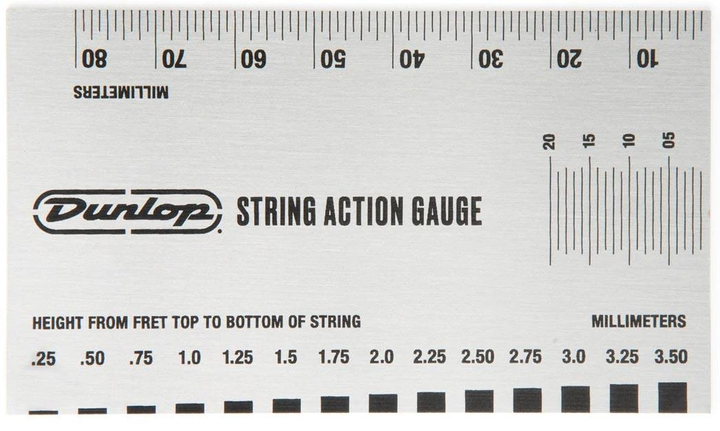  для измерения высоты струн Dunlop DGT04 System 65 Action Gauge .