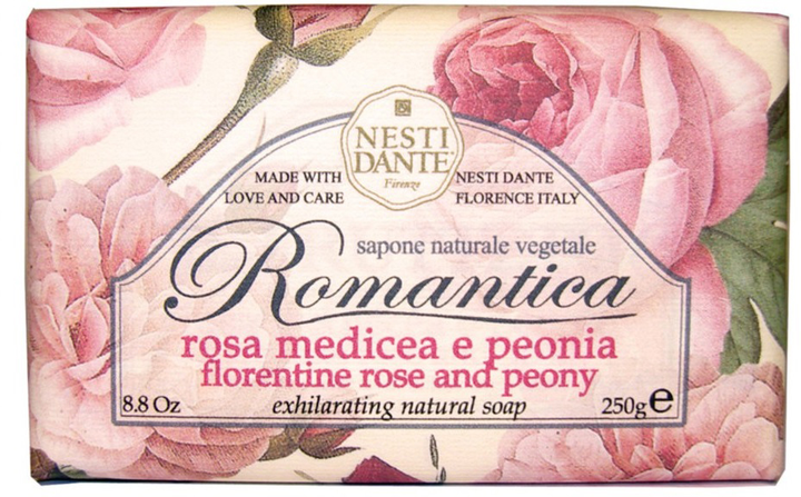 Mydło toaletowe Nesti Dante Romantica Róża & Peonia 250 g (837524001363) - obraz 1