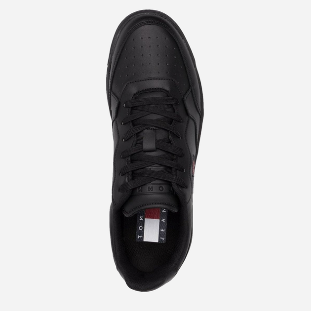 Sneakersy męskie do kostki Tommy Jeans THIEM0EM00900BDS 41 Czarne (8720116193381) - obraz 4