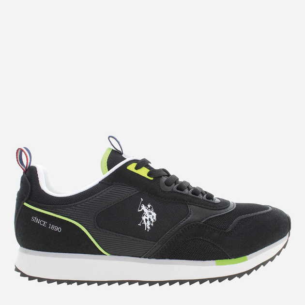 Buty sportowe męskie U.S. Polo Assn USPETHAN001M-BLK 43 Czarne (8055197335192) - obraz 1