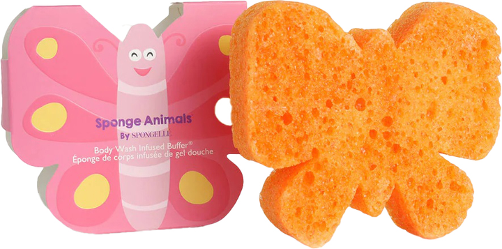 Gąbka nasączona mydłem Spongelle Sponge Animals Kids do mycia ciała dla dzieci Butterfly (850780001090) - obraz 1