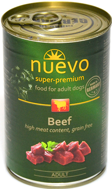 Mokra karma dla psów dorosłych Nuevo Beef Adult z wołowiną 400 g (4250231595035) - obraz 1