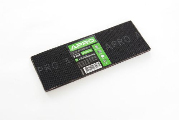 Сітка абразивна APRO P240 105*280мм електрокорунд (10шт) - зображення 1