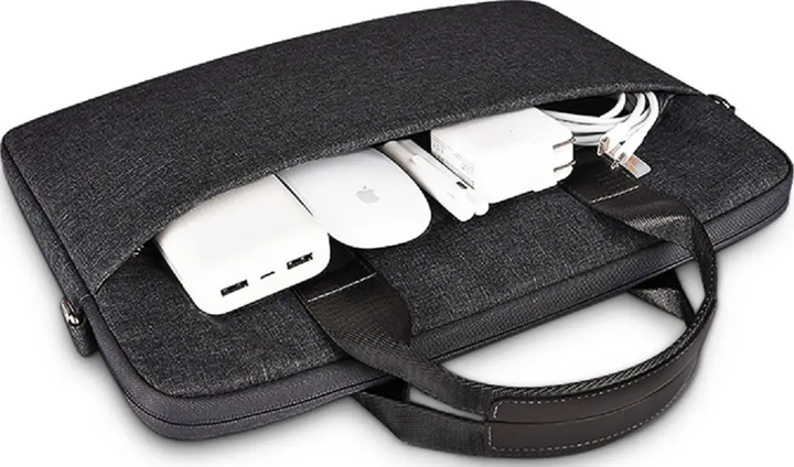 Чехол-сумка для ноутбука WIWU Minimalist Series Bag Pro for MacBook 14 Black - изображение 5
