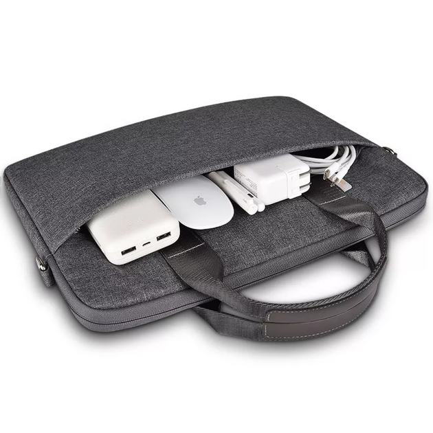 Чехол-сумка для ноутбука WIWU Minimalist Series Bag Pro for MacBook 14 Grey - изображение 3