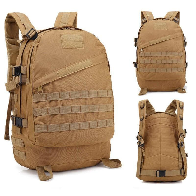 Тактический военный армейский рюкзак на 35 литров цвет Койот - изображение 1