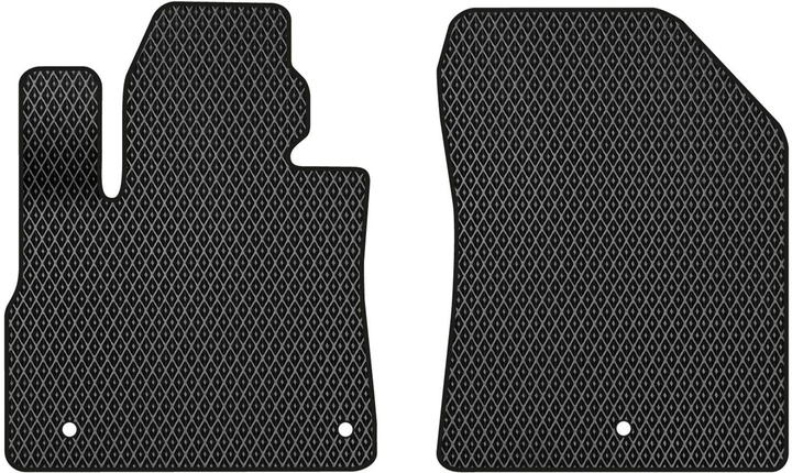 Акція на EVA килимки EVAtech в салон авто передні для Hyundai Santa FE (TM) 7 seats 2018-2020 4 покоління SUV Korea 2 шт Black від Rozetka
