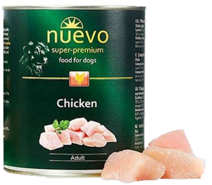 Mokra karma dla psów Nuevo Chickien Adult z kurczakiem 800 g (4250231595066) - obraz 1