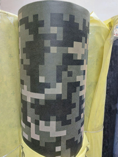 Рулон спанбонд "піксель олива" 1,6м ширина, довжина 250 метрів - зображення 1