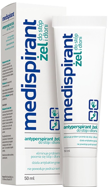 Antyperspirant - żel Medispirant do stóp i dłoni 50 ml (5906071003320) - obraz 1