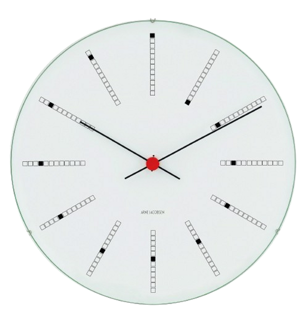 Zegar ścienny Arne Jacobsen Bankers White (43650) - obraz 1