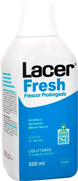 Ополіскувач для порожнини рота Lacer LacerFresh Prolonged Freshness Mouthwash 500 мл (8430340053404) - зображення 1