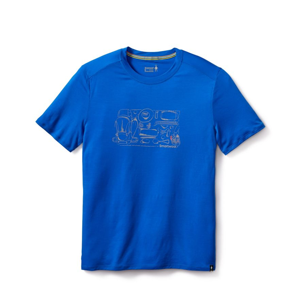 Smartwool Merino Sport 150 Cactus Crop Short Sleeve T-Shirt Blue