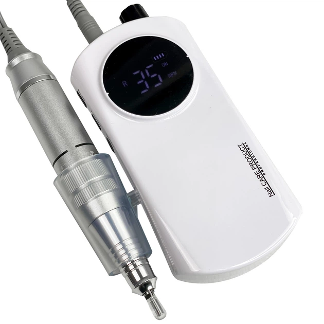 Фрезер для маникюра на аккумуляторе белый 35000 оборотов Nail Drill ZS 237 портативный маникюрный фрезер 20W - Фото 3 Фрезер для маникюра на аккумуляторе белый 35000 оборотов Nail Drill ZS 237 портативный маникюрный фрезер 20W - изображение 3