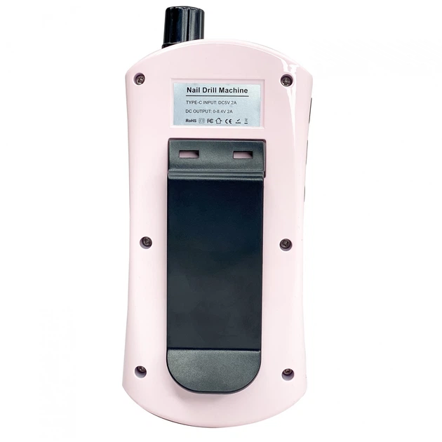 Фрезер для маникюра на аккумуляторе розовый 35000 оборотов Nail Drill ZS 237 портативный маникюрный фрезер 20W - изображение 6