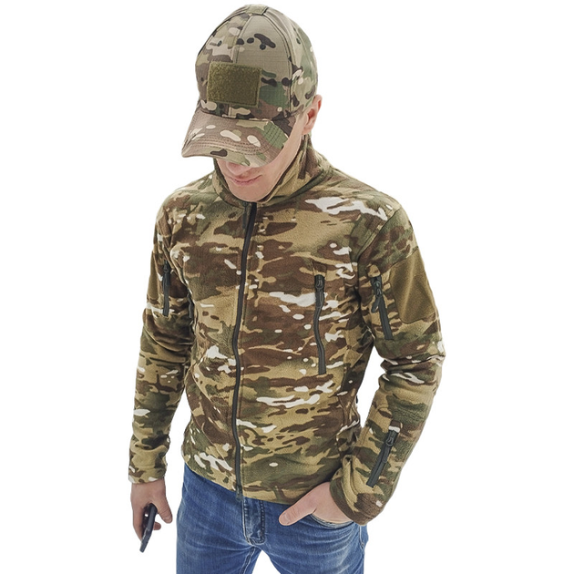 Тактическая флисовая кофта S.archon HSD06 Camouflage CP S военная толстовка армейская TR_10194-43943 - изображение 2