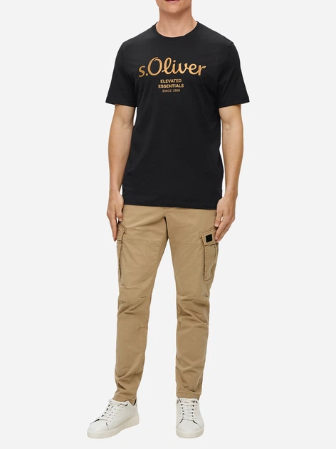 Koszulka męska s.Oliver 10.3.11.12.130.2141458-99D2 3XL Czarna (4099975043286) - obraz 3