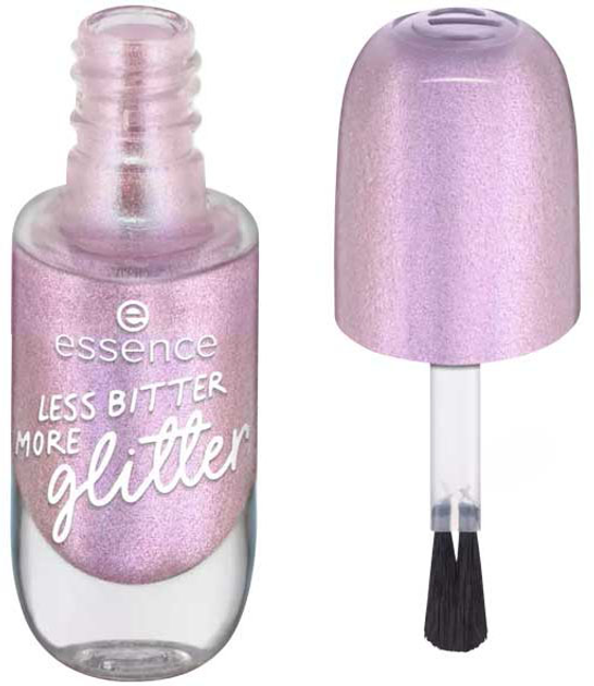 Лак для нігтів Essence Gel Nail Colour Esmalte De Uñas 58 Less Bitter More Glitter 8 мл (4059729409591) - зображення 1